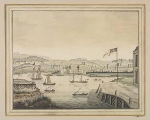 Mouth of the River Lea facing Greenwich, by Unknown