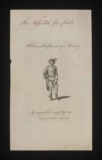 Mr Lee Lewes in the character of Mercury, by Unknown