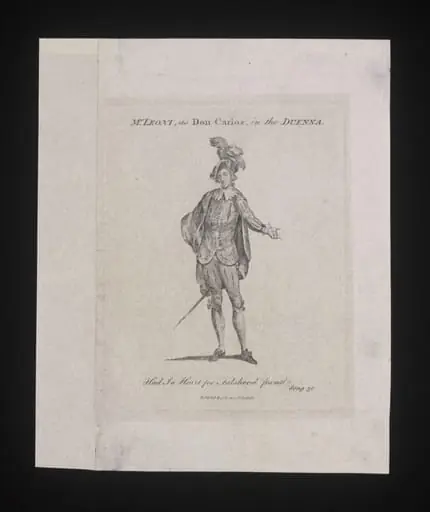 Mr Leoni as Don Carlos in the Duenna, by Unknown
