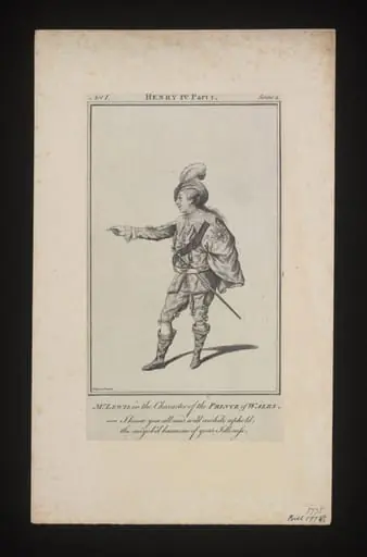 Mr. Lewis in the character of the Prince of Wales, by Unknown