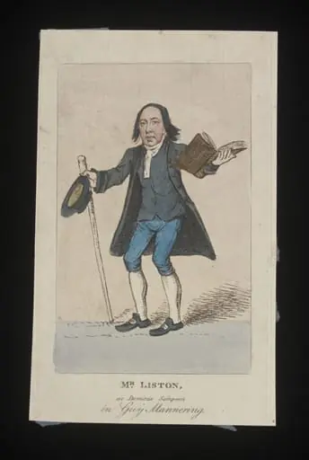 Mr Liston as Dominie Sampson in Guy Mannering, by Unknown