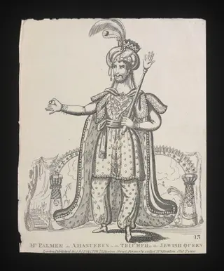 Mr Palmer as Ahasterus in the Triumph of the Jewish Queen, by Unknown, 1850