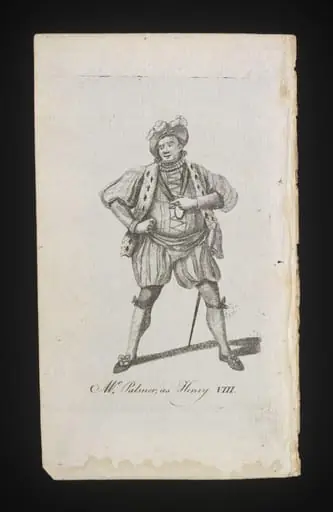 Mr Palmer as Henry VIII, by Unknown