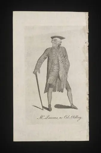 Mr Parsons as Col. Oldboy in Lionel and Clarissa, by Unknown