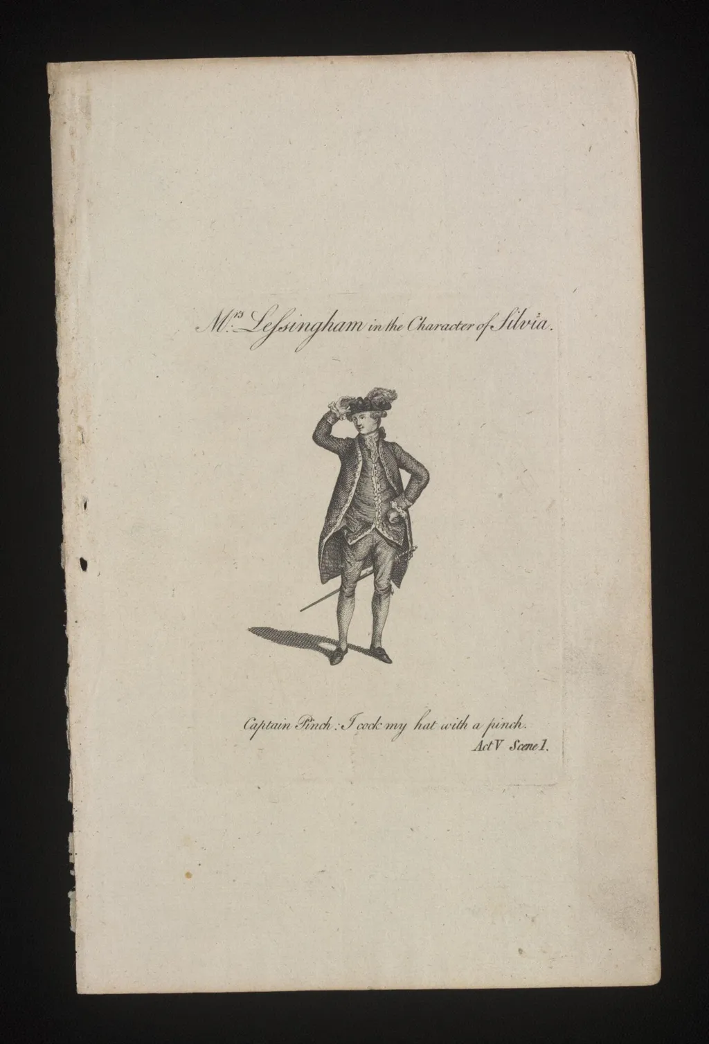 Mrs Lessingham in the character of Silvia, by Unknown, 1750