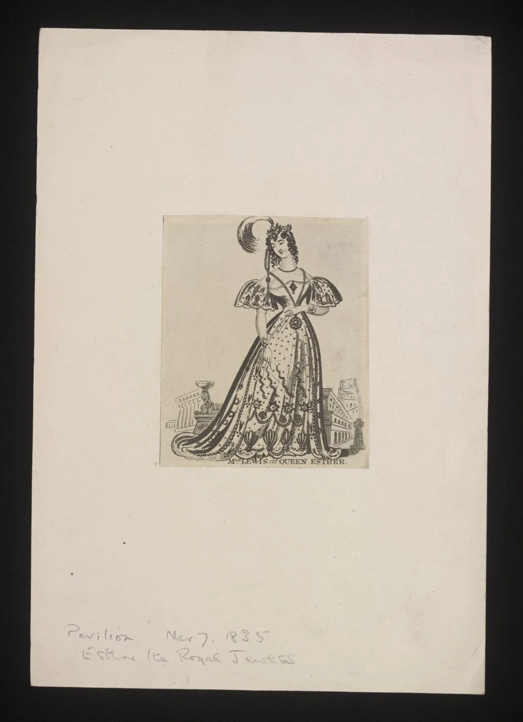 Mrs. Lewis as Queen Esther, by Unknown, 1750