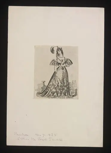 Mrs. Lewis as Queen Esther, by Unknown
