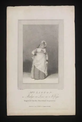 Mrs Liston as Madge in Love in a Village, by Unknown