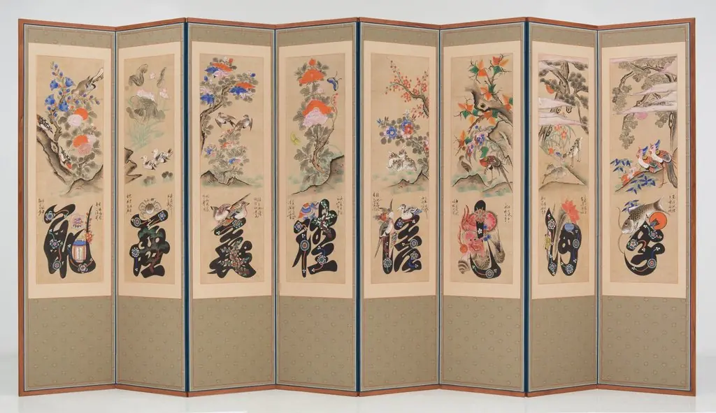 Munjado with Flowers and Birds, by Unknown