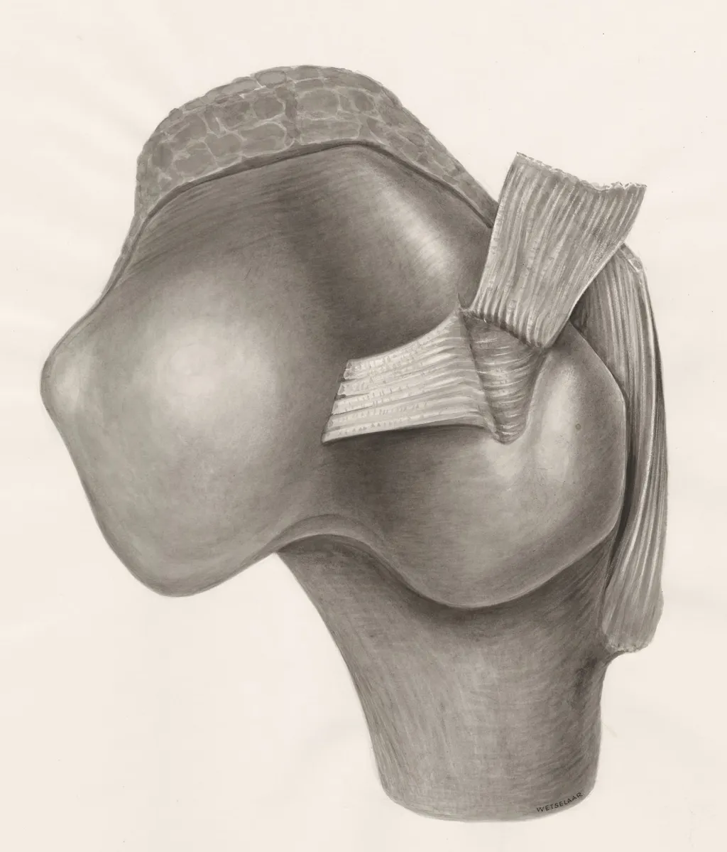 Muscular tissue on a joint, by Unknown, 1970