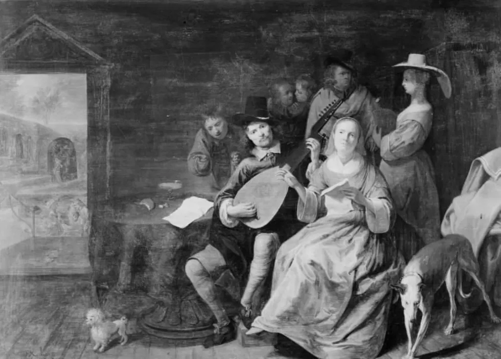 Musical Company, by Unknown, 1650