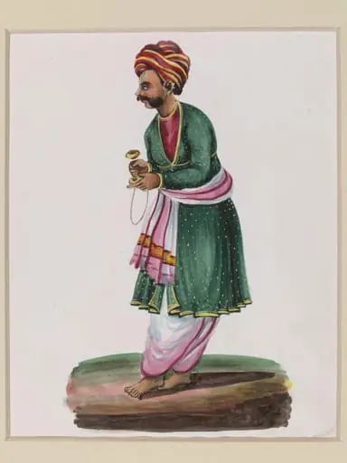 Musician with cymbals, by Unknown