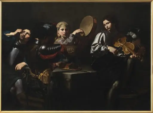 Musicians and Soldiers, by Unknown