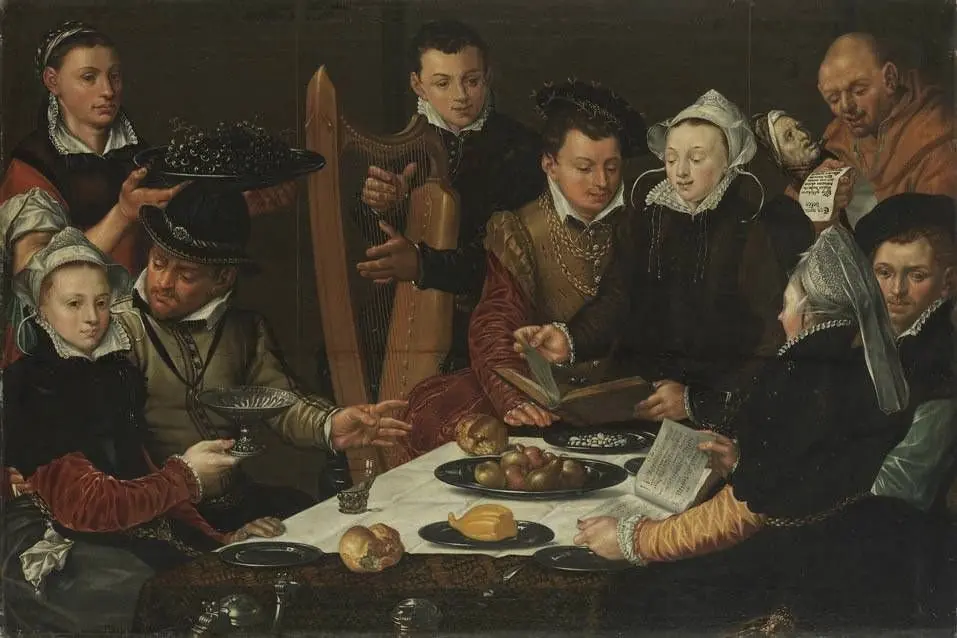 Musikalische Gesellschaft, by Unknown, 1605