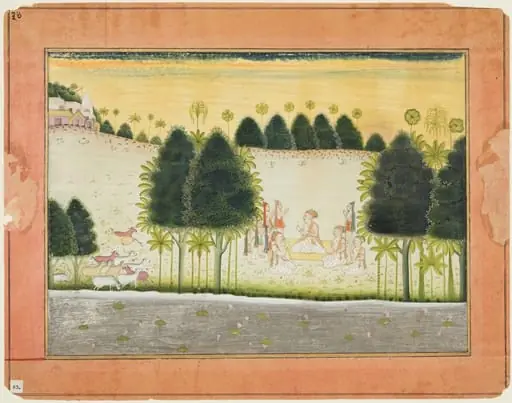 Nanda and the Elders in Council with the Cowherds, from a Bhagavata Purana, by Unknown