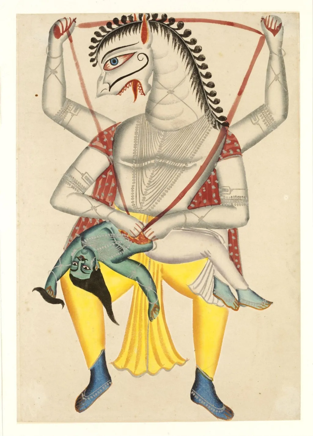 Narasimha, by Unknown, paint, 1830