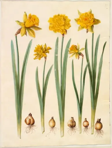 Narcissus pseudonarcissus, by Unknown