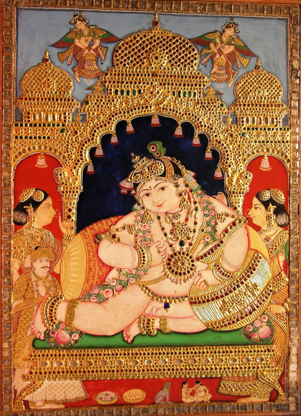 Navaneeta Krishna, by Unknown, wood, 1900