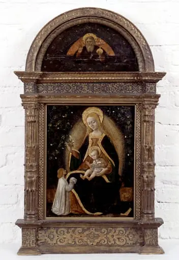 Neitsyt Maria, Jeesus-lapsi ja lahjoittaja, by Unknown