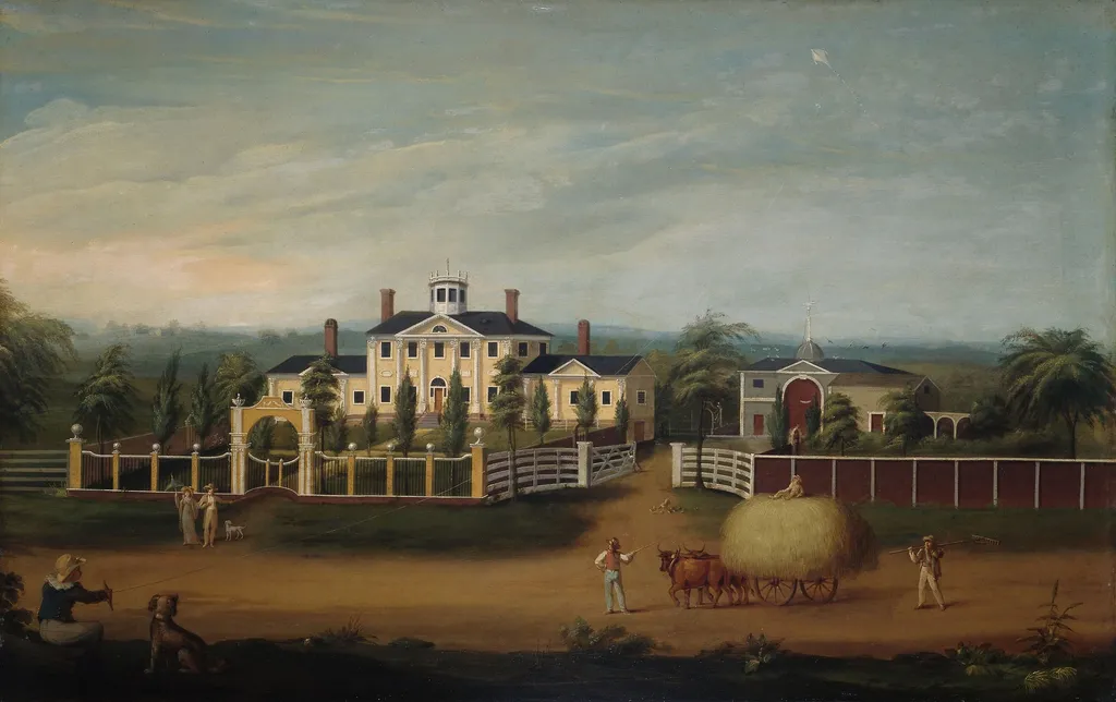 New England Country Seat, by Unknown, unspecified, 1810