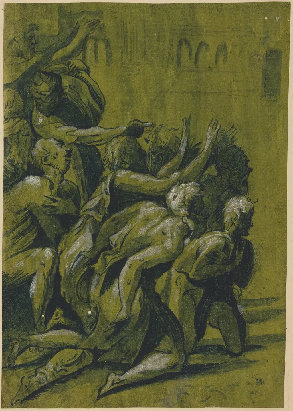 Nine Figures, by Unknown, ink, 1515