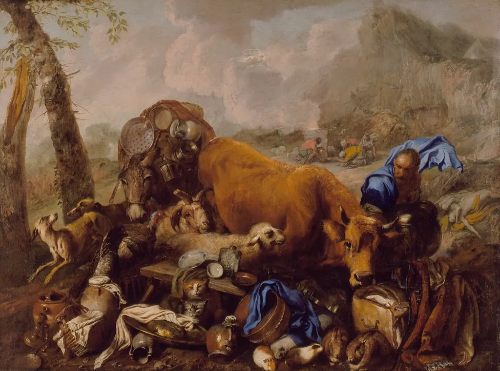 Noah's Sacrifice after the Deluge, by Unknown