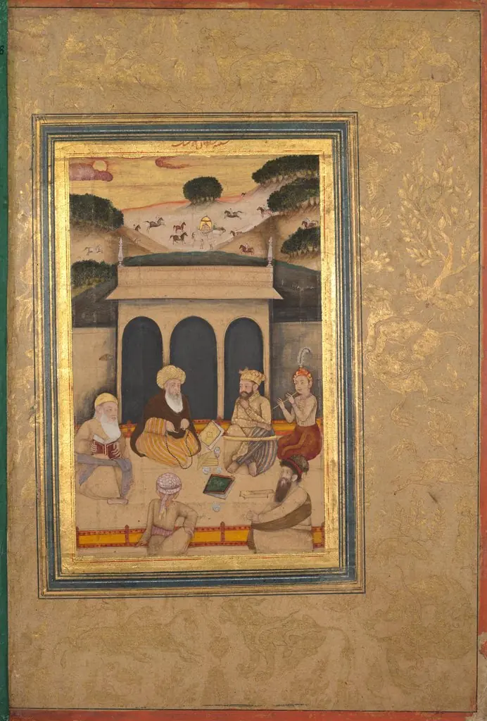 Nobleman Visiting Saint at his Shrine, by Unknown
