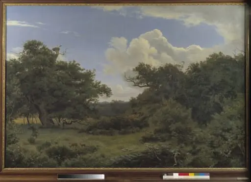 Oak Trees in Nordskoven near Jægerspris, Zealand, by Unknown