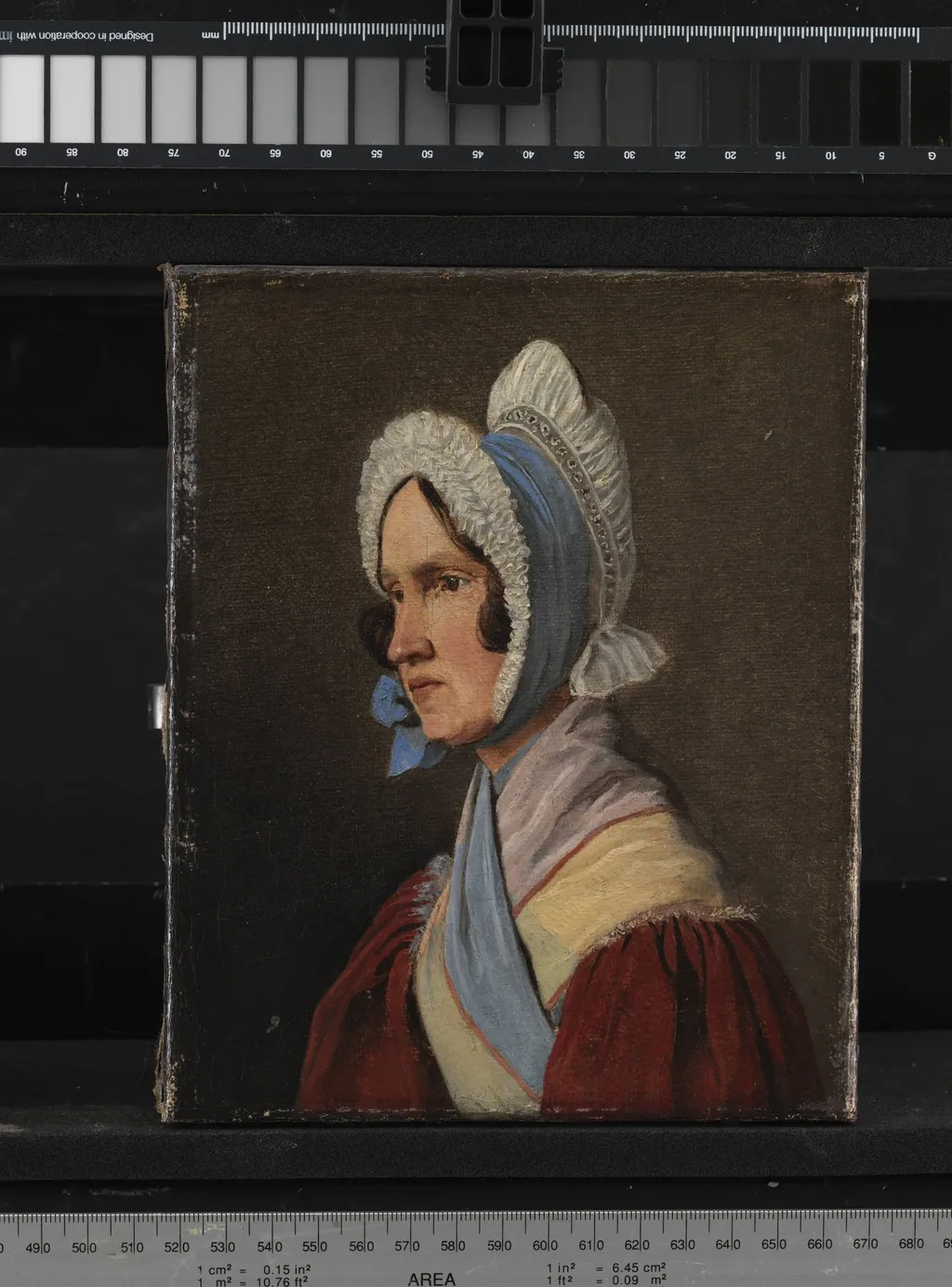 Oberstinde Cathrine Lundbye, f. Bonnevie, kunstnerens moder, by Unknown, 1836