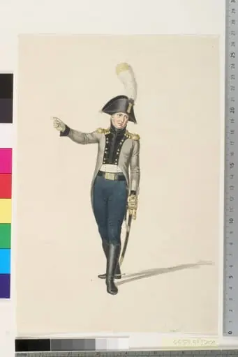 Officer ved brandvæsenet, by Unknown