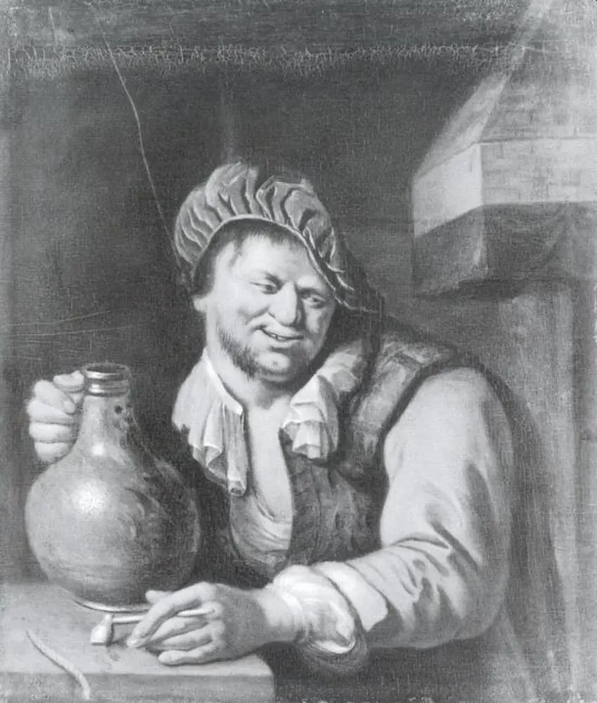Old Man with a Beer-jug, by Unknown