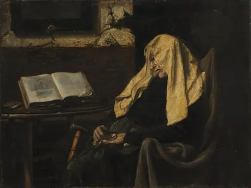 Old Woman Asleep, by Unknown