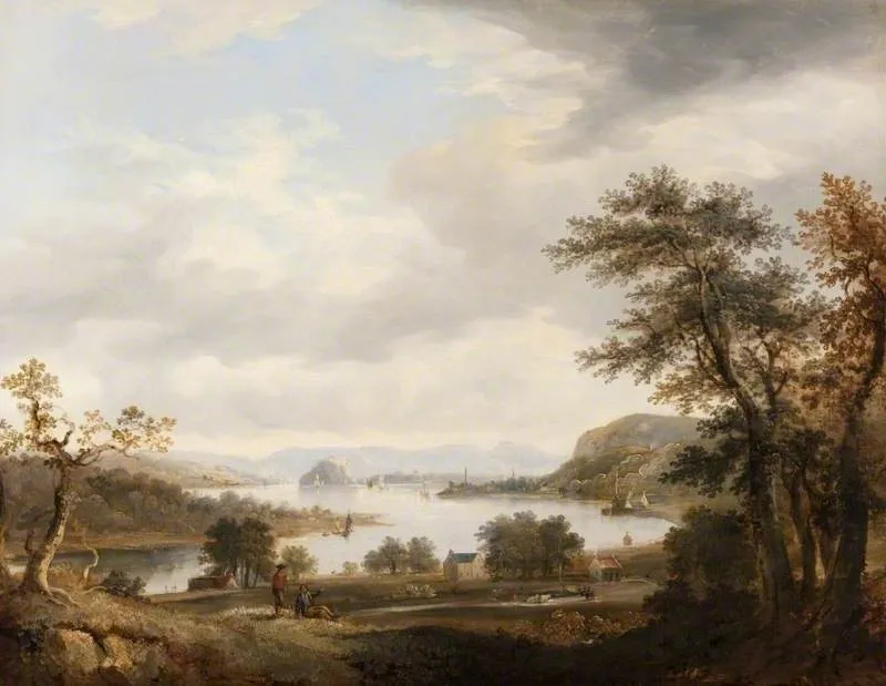 On the Clyde, by Unknown, oil, 1840