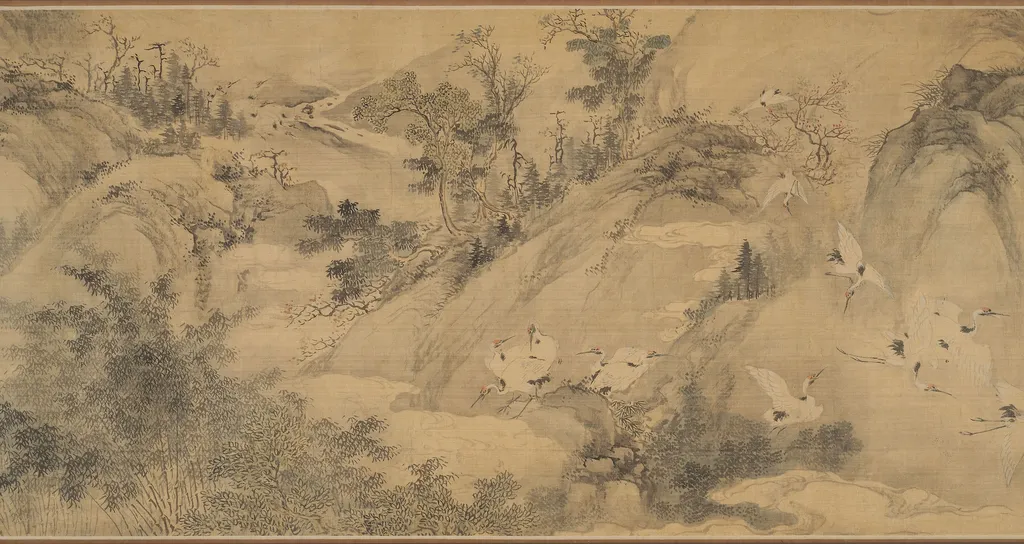 One Hundred Cranes, by Unknown, unspecified, 1726