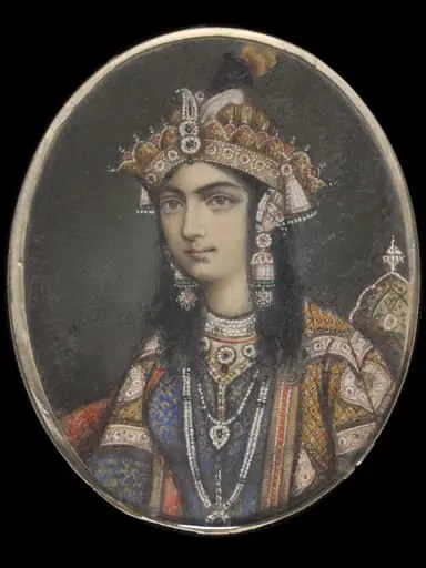 One of eleven bust portraits depicting Mughal ladies and princesses., by Unknown
