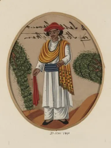 One of Fifteen drawings depicting household servants, by Unknown