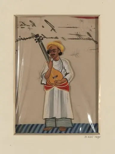One of Fifteen drawings depicting household servants, Benares, by Unknown