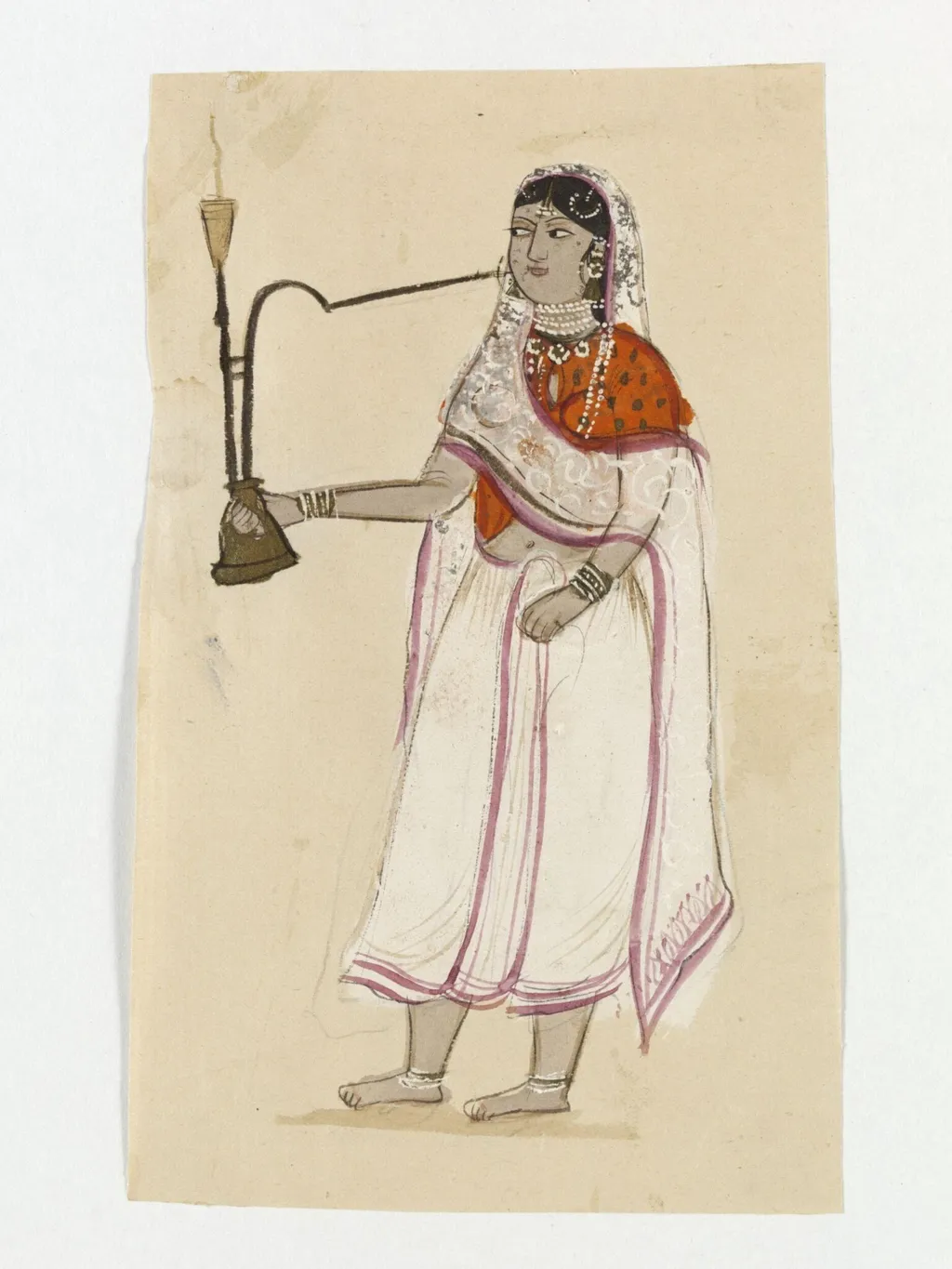 One of five drawings of occupations and types., by Unknown, paint, 1870