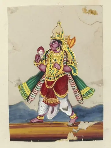 One of five paintings of Hindu deities., by Unknown