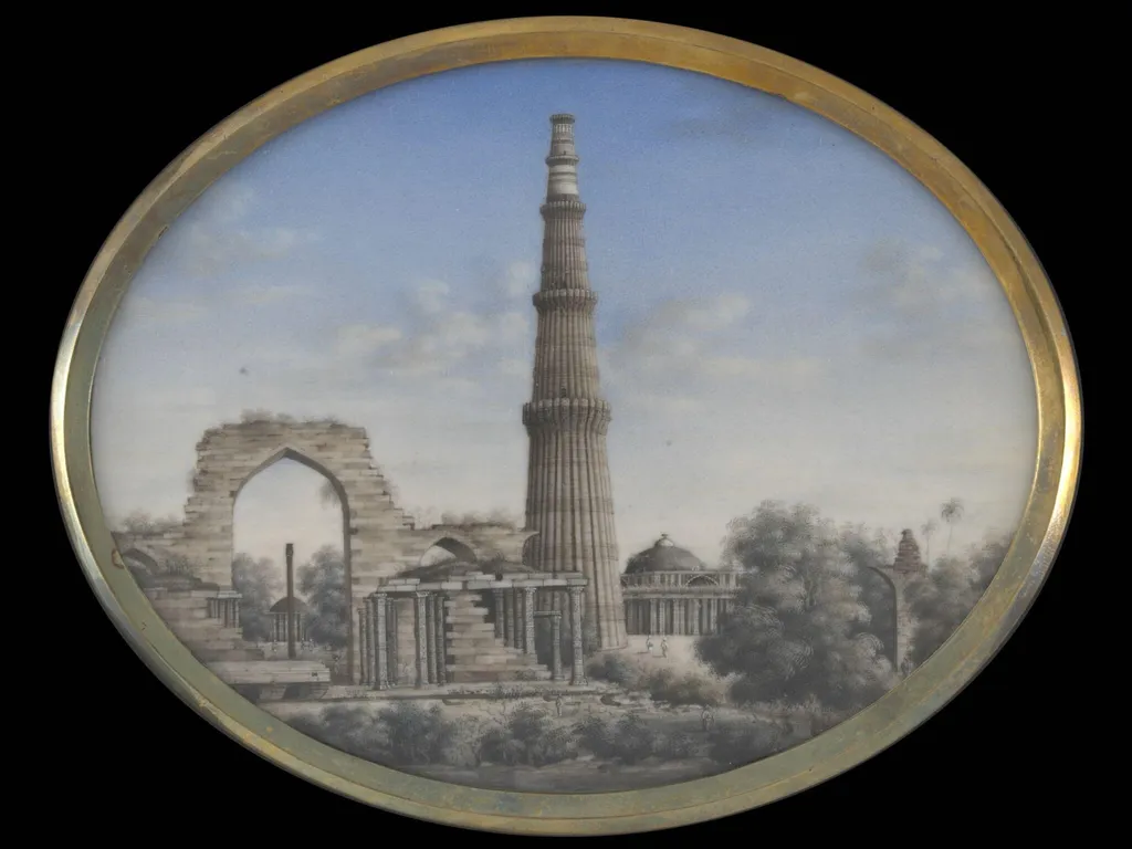 One of five views of Delhi., by Unknown, paint, 1850