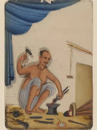 One of forty paintings illustrating modes of transport, occupations, entertainers, ascetics and Muharram subjects., by Unknown