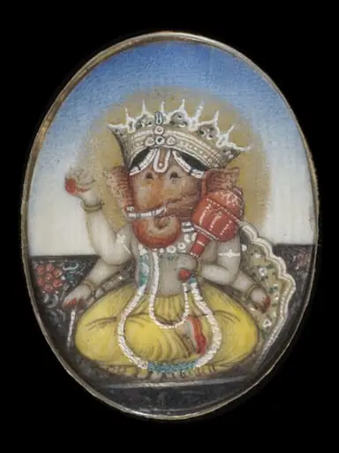 One of nine paintings depicting Hindu deities., by Unknown