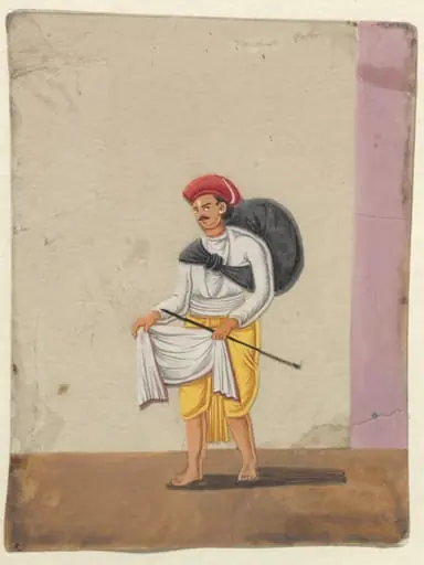 One of seventeen paintings of occupations, especially domestic servants., by Unknown
