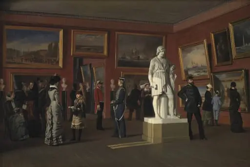 One of the Rooms in the Royal Collection of Paintings at Christiansborg Palace, by Unknown