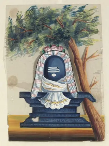 One of three paintings of Hindu deities., by Unknown