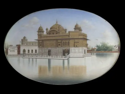 One of three views of the Golden Temple, by Unknown