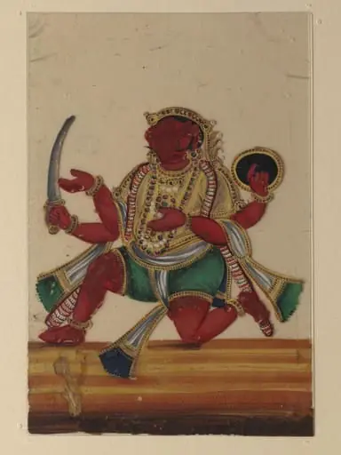 One of twelve paintings of Hindu deities., by Unknown