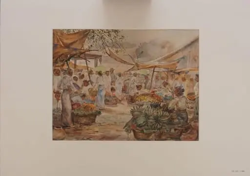One of two drawings of Burmese scenes ., by Unknown
