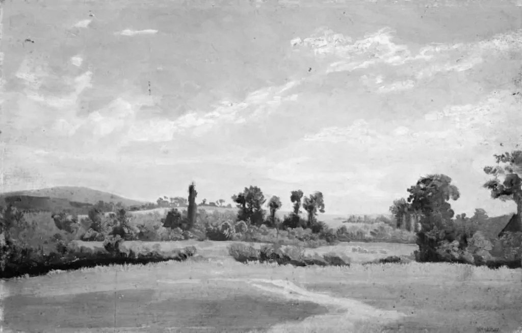 Open Landscape with Low Hills. Summer, by Unknown, unspecified, 1850