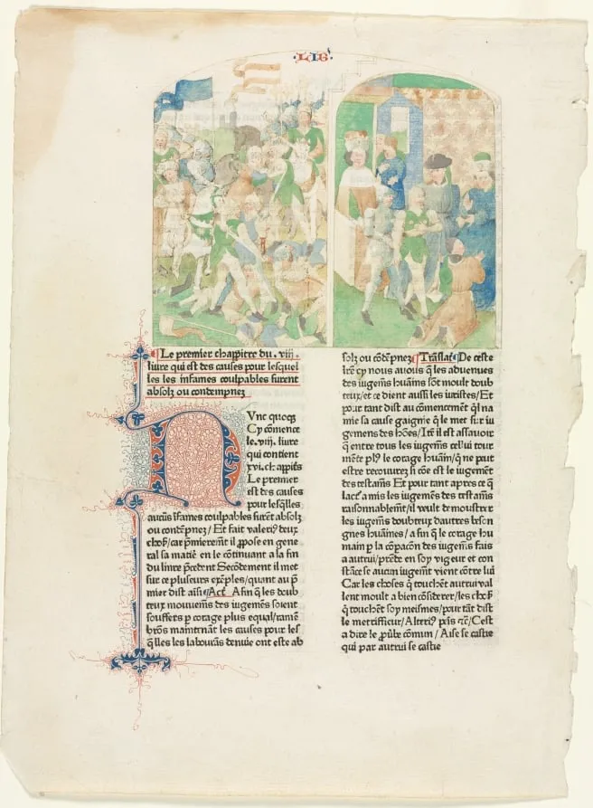 Opening Page of Book VIII of Valerius Maximus's Facta et dicta memorabilia, by Unknown, 1476